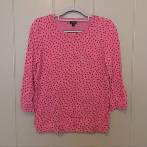 Ann Taylor Polka Dot Lightweight Sweater